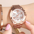 GEDI Luxury Women Fashion Casual Watches Stainless Steel Waterproof Ladies Analog Quartz Wristwatch Female Gift Clock Watch