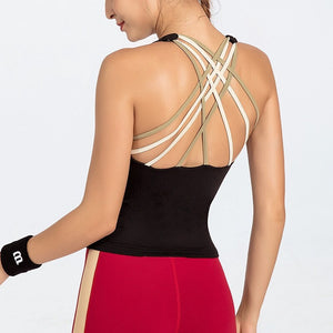 Women's Sports Vest quick drying breathable running dancing yoga Top Y26s6792