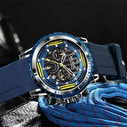 Megir Watch Men's Luminous Waterproof Chronograph Silicone Sports Watch Fashion Quartz Men's Watch 2143