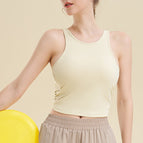 Back Hollow out Rope Yoga Clothes Sports Bra Women's Fitness Sports Tight Top Vest with Chest Pad MZ23