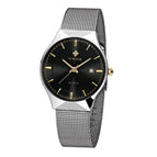 WWOOR 8016 Men's Watches Stainless Steel Band Analog Display Quartz Wrist Watch Ultra Thin Dial Fashion Dress Watch