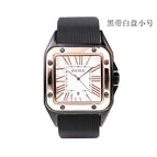 [Ready stock]GUOU fanshion Women Watches Lady Luxury Wristwatches Rubber Silicon Dress Square Quartz Watch