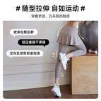 Yoga pants Color Matching Fitness Exercise Running Dance sports leggings High Waist Hip Lift Tight Anti-Exposure Thigh-Length skirt pants Yoga Pants JYMk033