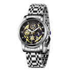 WWOOR 8864-2 Hollow Sheet Trendy Business Men's Watch Waterproof Fashion Quartz Men's Watch 8864-2