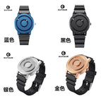 EUOUR E024 Innovative Trend Student Steel Ball Net Red Metal Men Women Fashion Sports Quartz Watch Blue Steel male Watch Tiktok