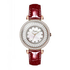 Scottie fashion diamond face temperament diamond watch ladies personality watch women's leather strap 9200