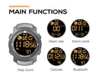 2022 NORTH EDGE Laker Original Digital Outdoor Sport Pedometer watches Smartwatc Bluetooth For Android IOS Men Smart Watch Waterproof 50M-black