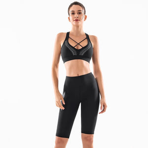 Women's Yoga suit high waist Pants two piece quick drying and sports bra set Y26B6737+Y26K6727