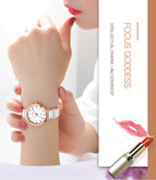 OLEVS women watch Fashion Korea Ceramic Waterproof lady Quartz casual office lady Watch 5877