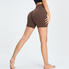 Seamless Yoga Shorts Women's Three-Point High Waist Sports Pants Quick-Drying Fitness Yoga shorts MS0111