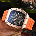 Watch for men New Richard Watch Square Three-Pin Waterproof Luminous Men's Watch Calendar Sports Watch 9791