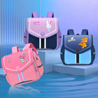 New Cartoon Children's Backpack Horizontal Burden Relief Spine Protection Primary School Student Schoolbag BG6818