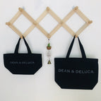 2PCS Japan Hot Sale DEAN & DELUCA New Style Portable Canvas Eco-Friendly Shopping Bag Storage Women's Shoulder