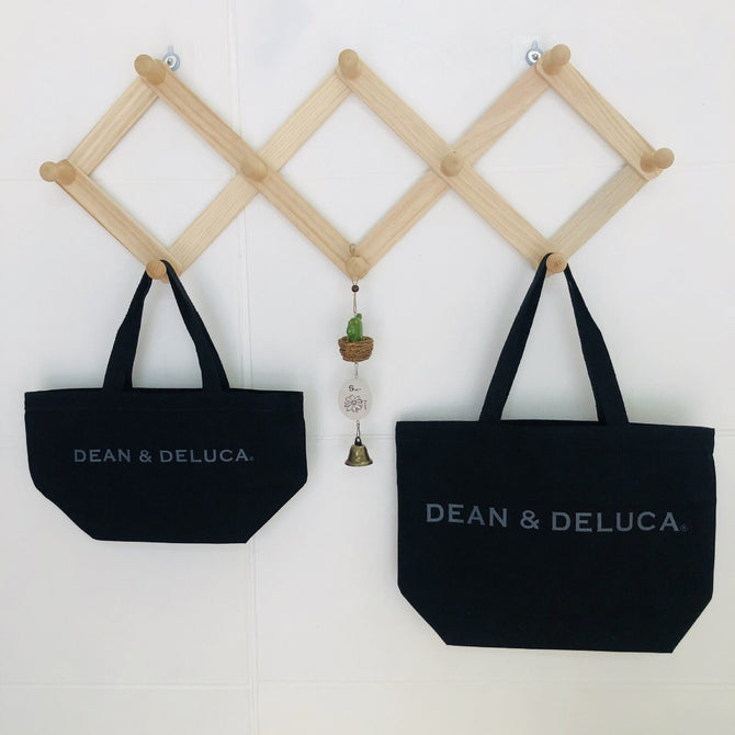 2PCS Japan Hot Sale DEAN & DELUCA New Style Portable Canvas Eco-Friendly Shopping Bag Storage Women's Shoulder