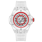 ONOLA ON3836 2023 Fashion New Hollow Automatic Mechanical Watch Men's Waterproof Transparent Case Tape Watch Men