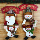 Santa fabric pendant Christmas decorations pendant Christmas fabric doll Santa pendant