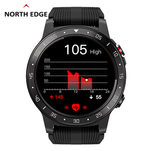 NORTH EDGE Cross-Fit2 Men Smart Watch GPS Running Bluetooth Phone Call Heart Rate Blood Pressure Altimeter Barometer Compass Outdoor Sport Watch jam tangan lelaki Android IOS