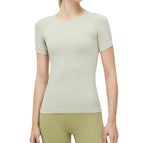 Seamless Yoga Clothes Sports Top Women's Short-Sleeved Breathable Quick-Drying Sports Fitness Clothes T-shirt