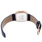 New megir men's watch fashion square waterproof luminous leather sports quartz watch 2204