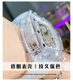 Pintime Men's New Automatic Waterproof Hollow out Mechanical Watch Live Fashion Barrel Miller Watch PT-7