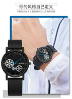 Men's Watch Fashion Temperament Women's Watch Silicone Band Quartz Watch Women's Watch Student Watch S535