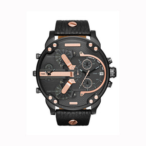 LEEMOON Large Size Fashion Trendy Personality Large Dial Leisure Alloy Steel BandQuartz Leisure DZ Watch Big Watch