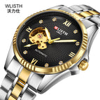 WLISTH Business Watch Men's Mechanical Watch Personality Men's Watch Trend Watch Men's Steel Band Watch 1011