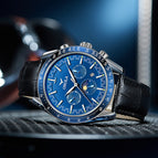 ONOLA ON6835 Men's watch Multi-Function Automatic Mechanical Leather Watch Men Watrproof Watch casual