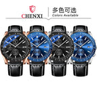 CHENXI new men's multi-function sports three-eye chronograph waterproof luminous calendar quartz watch watch CX-960