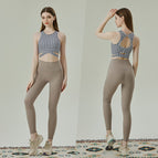 Lulu Yoga Suit Women's Sports High Waist Hip-Shaping Running Fitness Pilates Summer women sports set 723+178