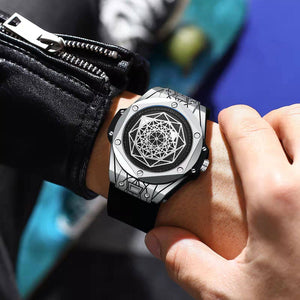 KIMSDUN Fashion trend men's casual watch silicone strap luminous sports automatic mechanical watch watch K-720A