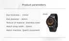 EUTOUR E019 Popular solid wood dial, simple magnetic steel ball fashion concept watch, parallel steel ball young students' men's watch women's watch popular watch male casual watches