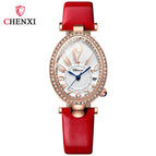 CHENXI women fashion Watch Ladies Diamond Oval waterproof quartz Watch CX-326