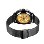 Forsining Men's Fashion Casual Hollow Waterproof Mesh Belt Carved Automatic Mechanical men casual Watch SLZe256