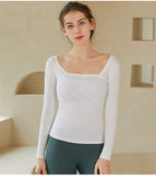 Women Yoga suit spring and summer fashion high-end long-sleeved 2022 professional gym sportswear running suit 227+181