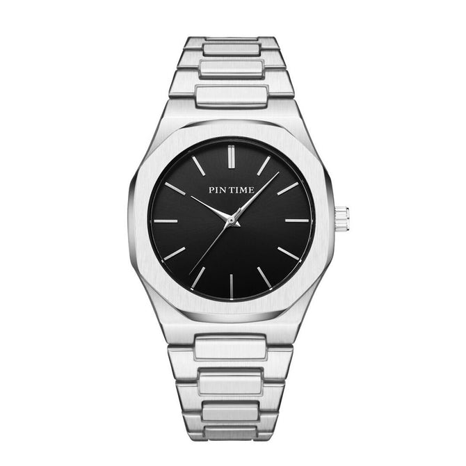 PINTIME Quartz Watch Men's and Women's Scale Literal Sun Pattern Waterproof Simple Design watch PT2623