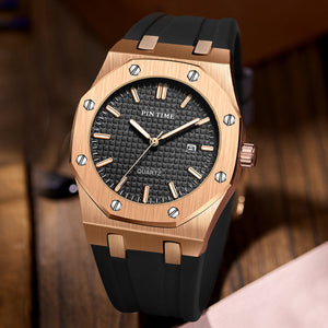 PINTIME Popular Outdoor Multi-Functional Sports Leisure Large Dial Men's Quartz Watch 2665