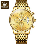 Olevs Men's Watch Large Dial Multi functional Sports fashion Calendar Quartz Watch Men's Watch 2867QP