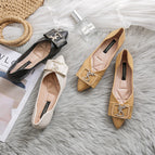Women's shoes new flat shoes spring and autumn 2022 pointed single shoes office lady street shoes 222-2