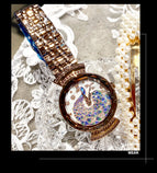 Dimini new peacock watch women's niche casual steel belt rhinestone fashion net red ladies watch 88288