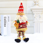 Santa Claus doll sitting long legged doll household products Christmas decorations party gift 18405