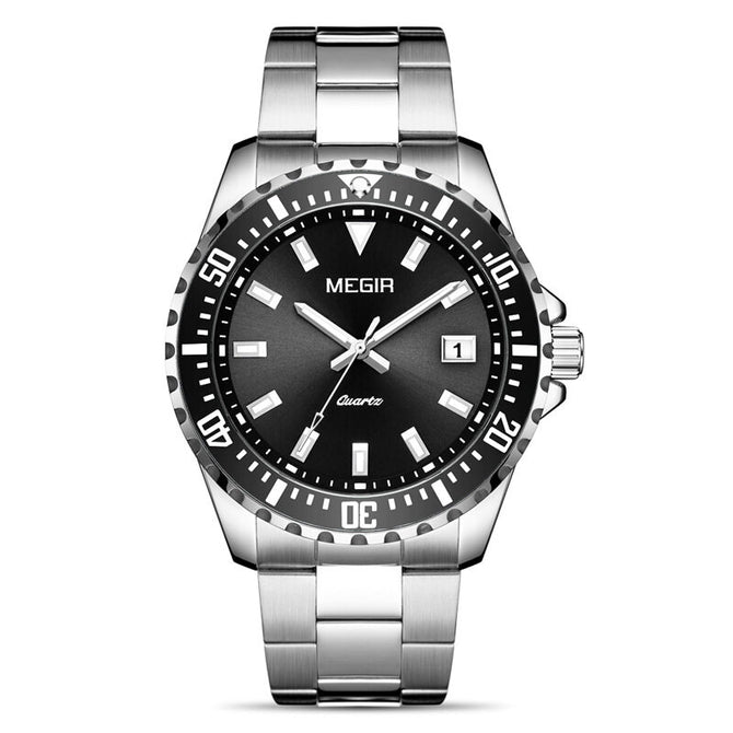 Megir Men's Watch Business Timing Luminous Waterproof Calendar Quartz men's Watch 2064ag