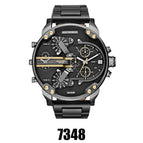 LEEMOON Large Size Fashion Trendy Personality Large Dial Leisure Alloy Steel BandQuartz Leisure DZ Watch Big Watch