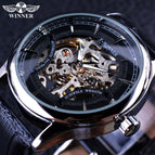 winner Fashion Trend Men's Mechanical Watch Skeleton Watch Men's Manual mechanical men Watch SLZe01