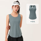 Women yoga vest Summer Wear Loose Running FitnessYoga T-shirt Thin Hollow Mesh Sleeveless Sport women clothing top JYMB008