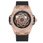 KIMSDUN Men's Watch Fashion Trend Diamond-studded Silicone Waterproof Automatic Mechanical Watch Men's casual  K-109A