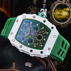Men's Watch 6-Pin Seconds Running Richard Barrel Quartz men's casual Watch in Stock 1035