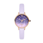 Women's Watch Gradient Starry French Light Luxury Minority Watch Temperament Small Green Watch Simple Women's Watch