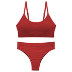 Women's underwear set plus size no steel ring beautiful back vest thin large size comfortable Panties and bra set 1605