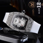 Women's watch Diamond-Encrusted Quartz Watch Barrel-Shaped Red Lip Series Fashion Watch in Stock 1615
